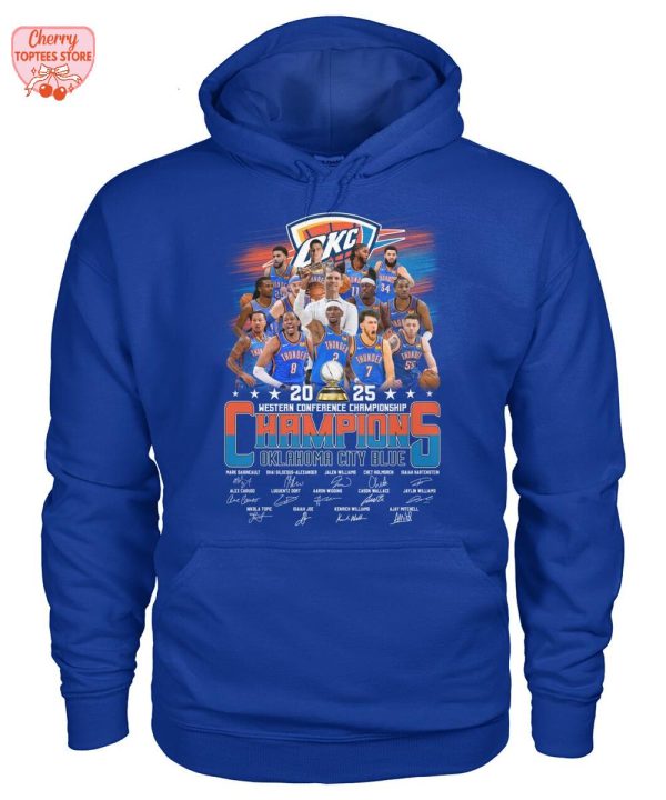 2025 Western Conference Champions NBA Oklahoma City Thunder T-Shirt