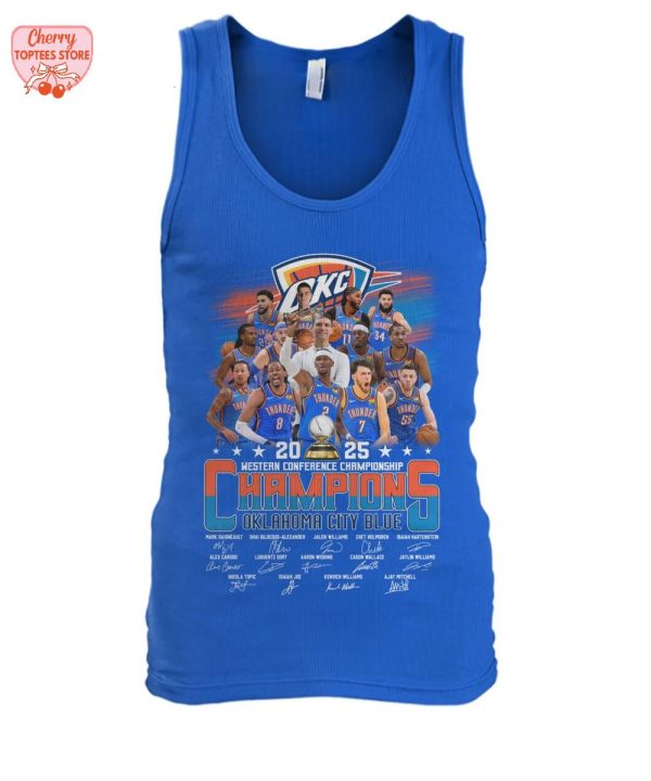2025 Western Conference Champions NBA Oklahoma City Thunder T-Shirt