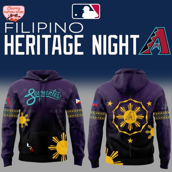 Arizona Diamondbacks Filipino Heritage Night 2025 Special New Hoodie