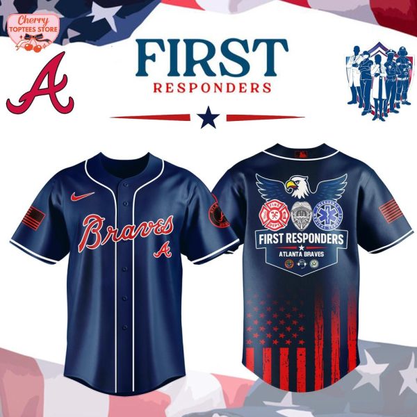 Atlanta Braves MLB First Responders Night 2025 Baseball Jersey