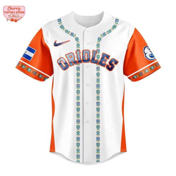 Baltimore Orioles Salvadoran Heritage Night 2025 Baseball Jersey