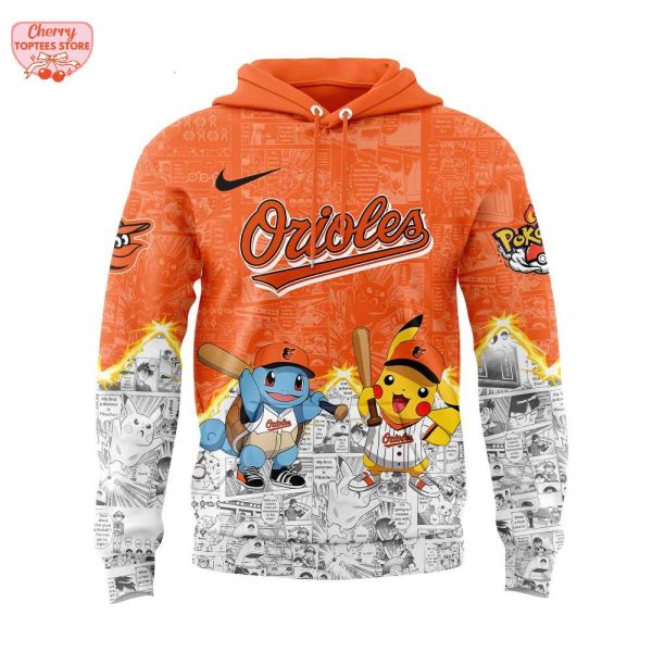 Baltimore Orioles x Pokemon For Fans 2025 Special New Hoodie
