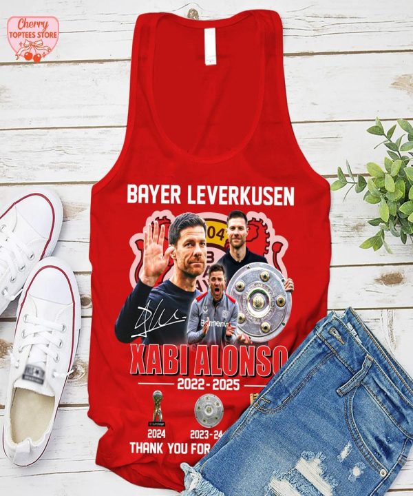 Bayer Leverkusen Xabi Alonso 2022-2025 Thank You For The Memories T-Shirt
