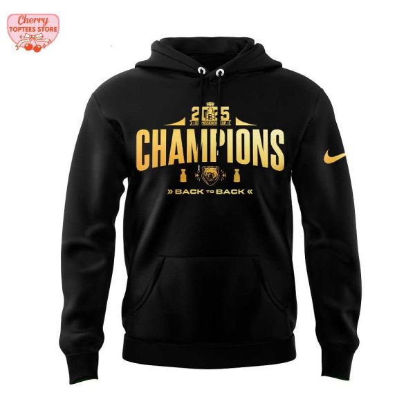 Binghamton Black Bears 2025 Commissioners Cup Finals Champions Black To Back Hoodie