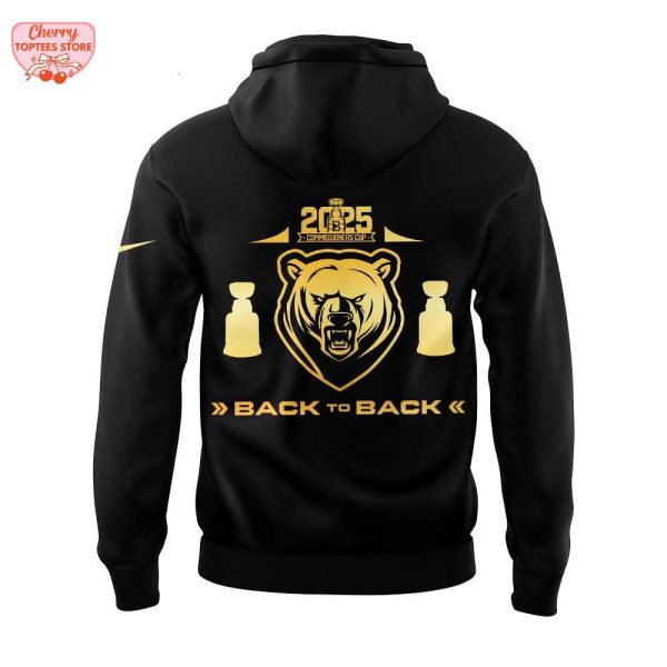 Binghamton Black Bears 2025 Commissioners Cup Finals Champions Black To Back Hoodie