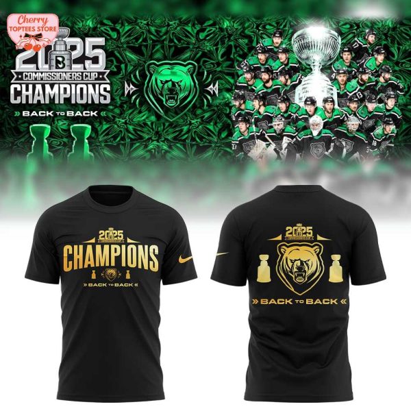 Binghamton Black Bears 2025 Commissioners Cup Finals Champions Black To Back Hoodie