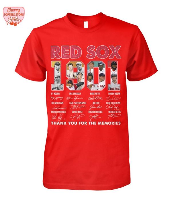 Boston Red Sox 1901 Thank You For The Memories T-Shirt