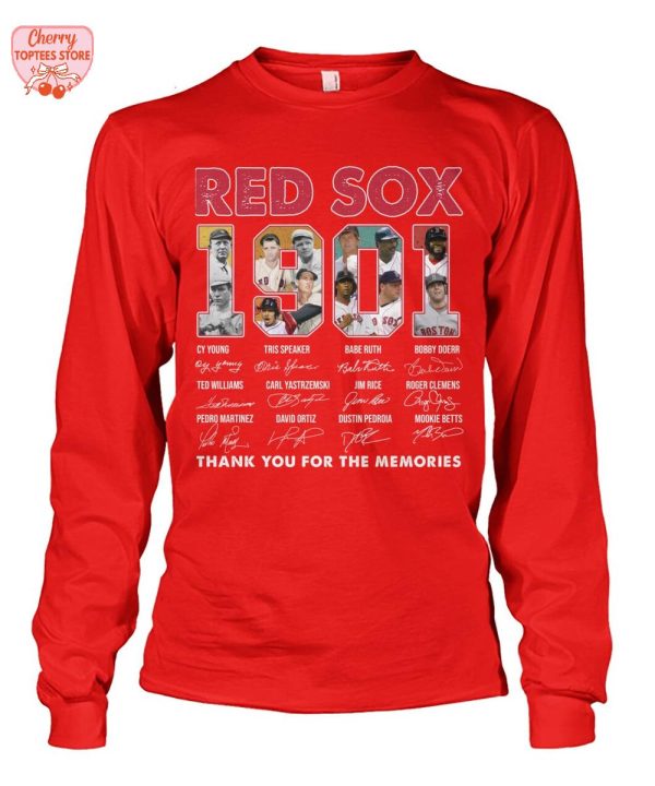 Boston Red Sox 1901 Thank You For The Memories T-Shirt