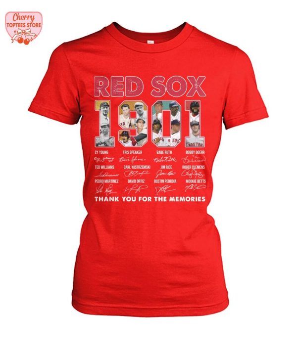Boston Red Sox 1901 Thank You For The Memories T-Shirt