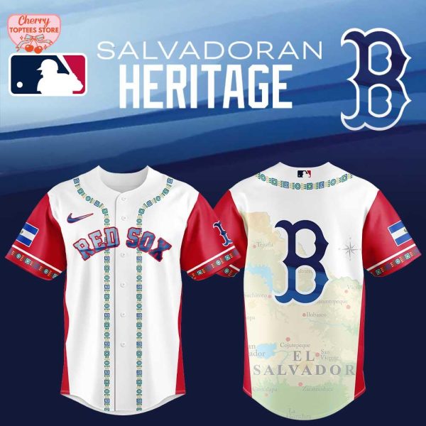 Boston Red Sox Salvadoran Heritage Night 2025 Baseball Jersey
