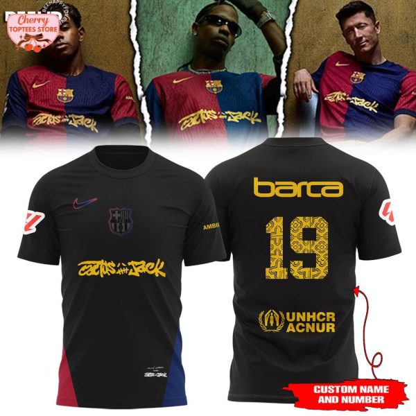 Cactus Jack Fc Barca New Travis Scott 19 Barcelona 2025 Hoodie