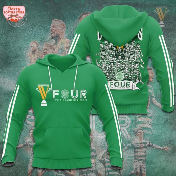Celtic FC 2024-2025 Champions IV It’s A Grand Old Team Green Hoodie