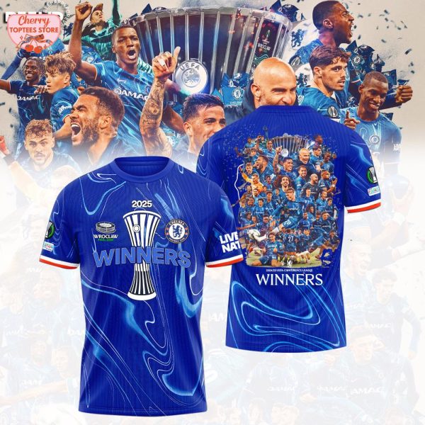Chelsea 2024-2025 UEFA Conference Leadue Winners T-Shirt