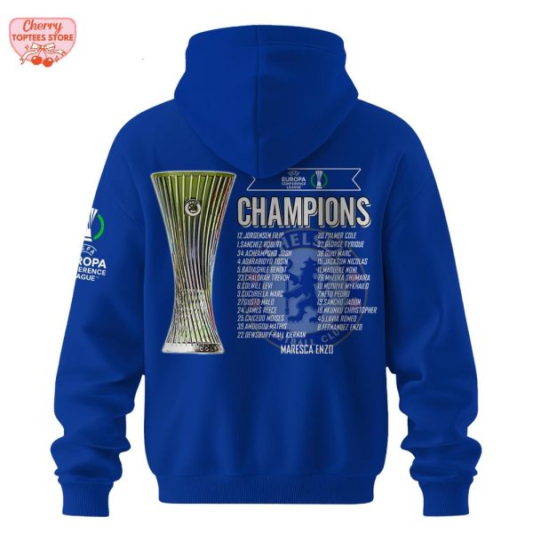 Chelsea Football Club UEFA Europa Conference League 2025 Hoodie