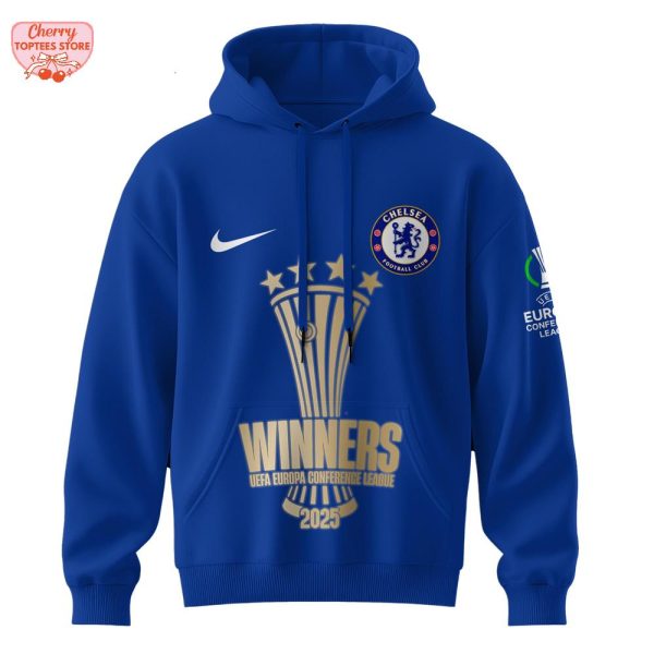 Chelsea Football Club UEFA Europa Conference League 2025 Hoodie