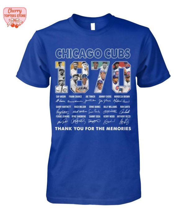 Chicago Cubs 1870 Thank You For The Memories T-Shirt