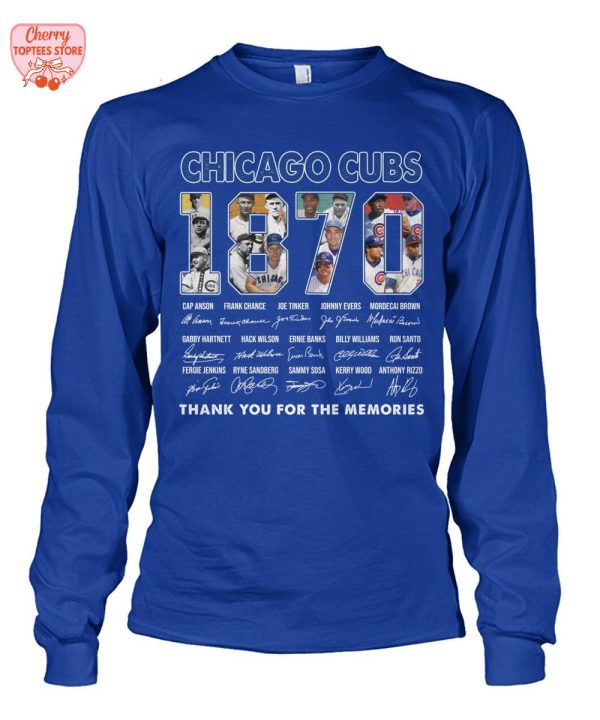 Chicago Cubs 1870 Thank You For The Memories T-Shirt