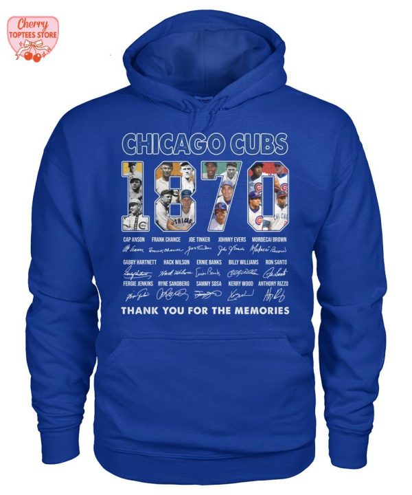 Chicago Cubs 1870 Thank You For The Memories T-Shirt