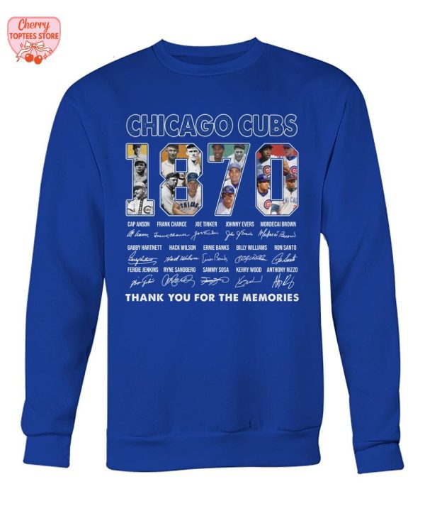 Chicago Cubs 1870 Thank You For The Memories T-Shirt