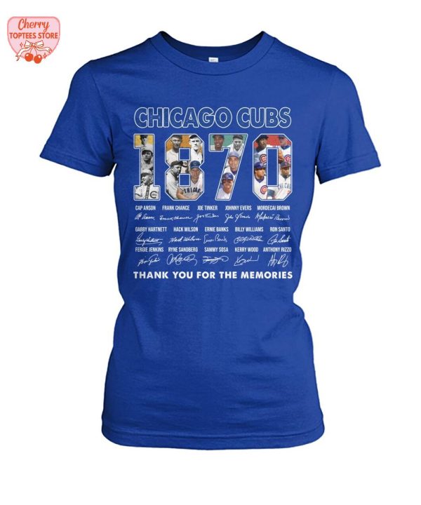 Chicago Cubs 1870 Thank You For The Memories T-Shirt