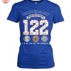 Chicago Cubs Anniversary 1903 2025 122 Years Thank You For The Memories T Shirt