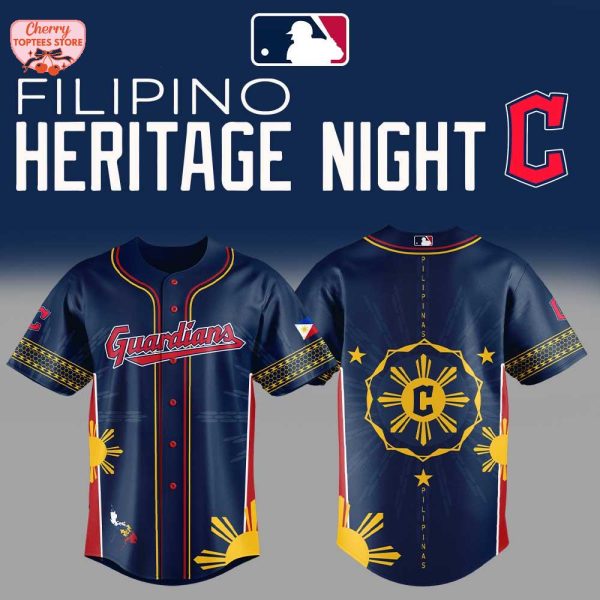 Cleveland Guardians MLB Filipino Heritage Night 2025 Baseball Jersey