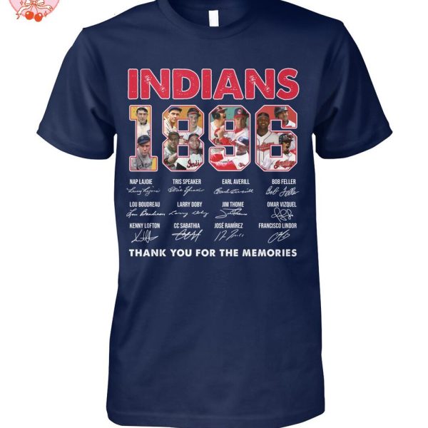 Cleveland Indians 1896 Thank You For The Memories T-Shirt
