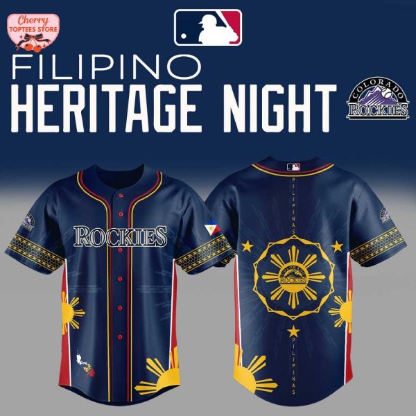 Colorado Rockies MLB Filipino Heritage Night 2025 Baseball Jersey
