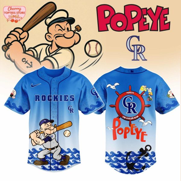 Colorado Rockies MLB x Popeye For Fans 2025 Baseball Jersey
