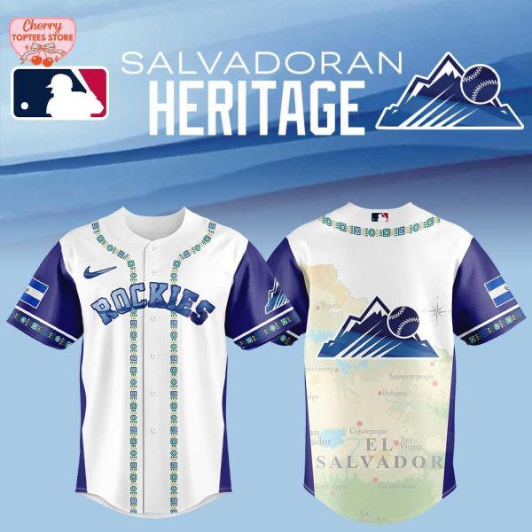 Colorado Rockies Salvadoran Heritage Night 2025 Baseball Jersey