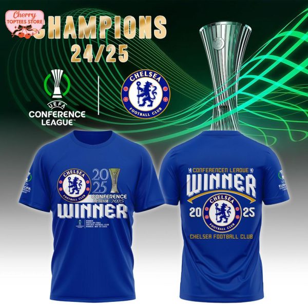 Conference Leadue 2025 Winner Chelsea Football Club T-Shirt