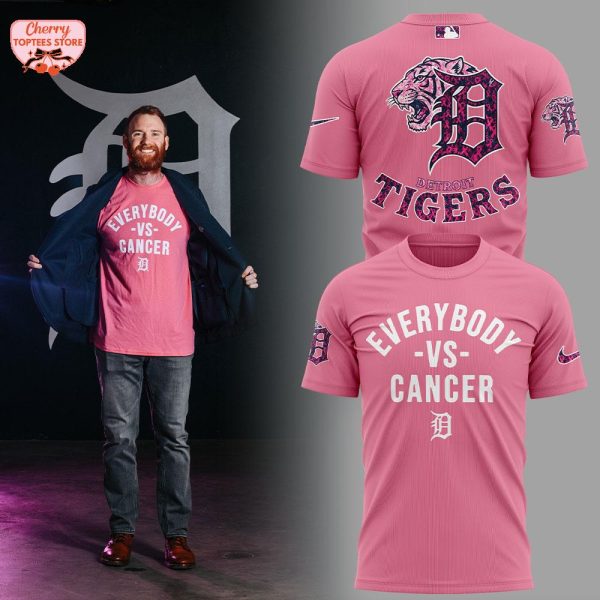 Detroit Tigers Everybody VS Cancer Together 2025 T-Shirt