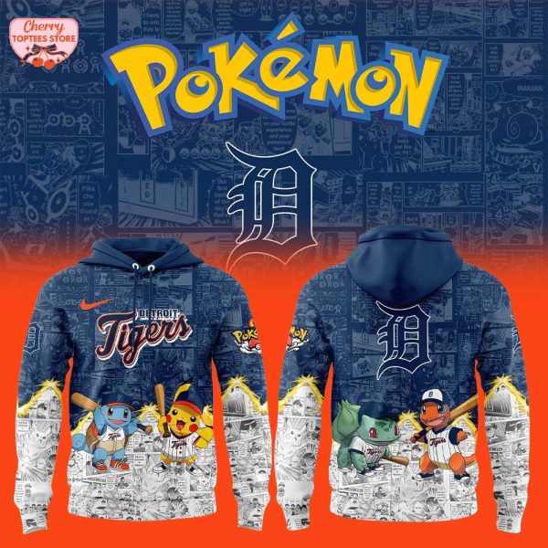 Detroit Tigers x Pokemon For Fans 2025 Special New Hoodie