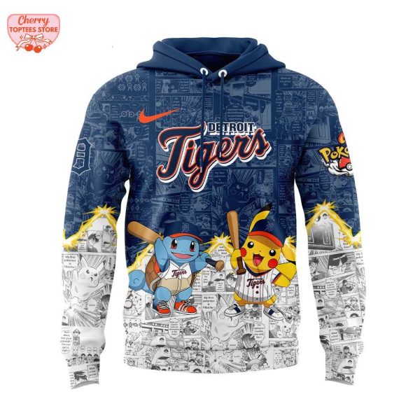 Detroit Tigers x Pokemon For Fans 2025 Special New Hoodie
