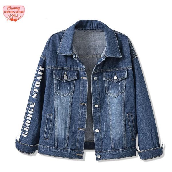 George Strait Born To Ride Strait To The Heart Denim Jacket