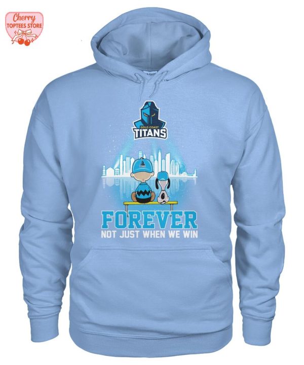 Gold Coast Titans Snoopy Peanuts Forever Not Just When We Win T-Shirt