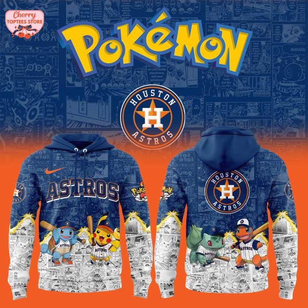 Houston Astros x Pokemon For Fans 2025 Special New Hoodie