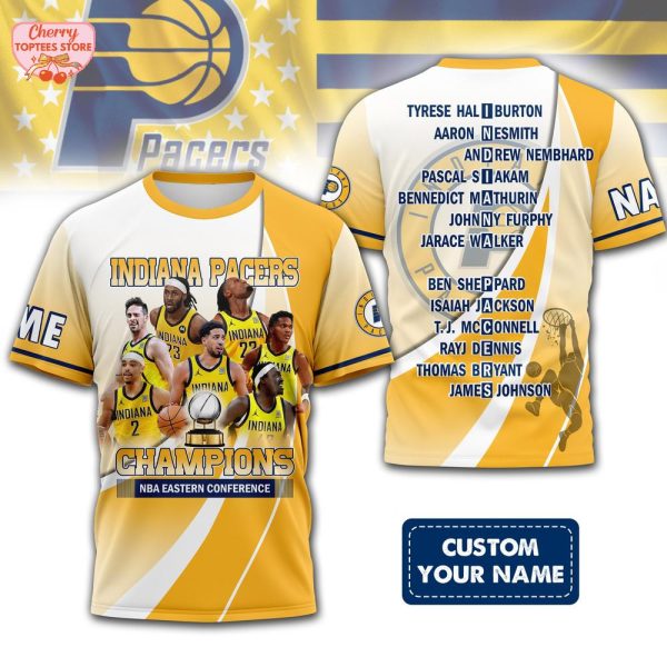 Indiana Pacers Champions NBA Eastern Conference 2025 T-Shirt
