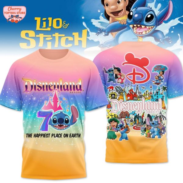 Lilo & Stitch Disneyland The Happiest Place On Earth T-Shirt