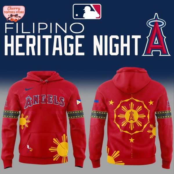Los Angeles Angels Filipino Heritage Night 2025 Special New Hoodie