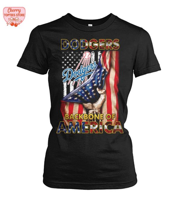 Los Angeles Dodgers Backbone Of America 2025 T-Shirt