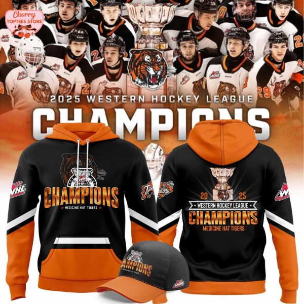 Medicine Hat Tigers 2025 Western Hockey League Champions Hoodie