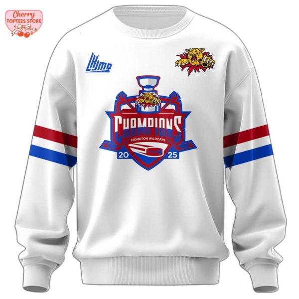 Moncton Wildcats Quebec Maritimes Junior Hockey League Champions 2025 Hoodie