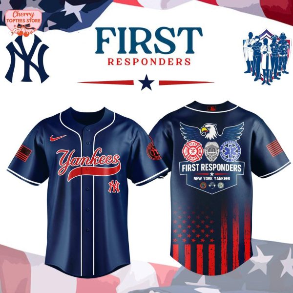 New York Yankees MLB First Responders Night 2025 Baseball Jersey