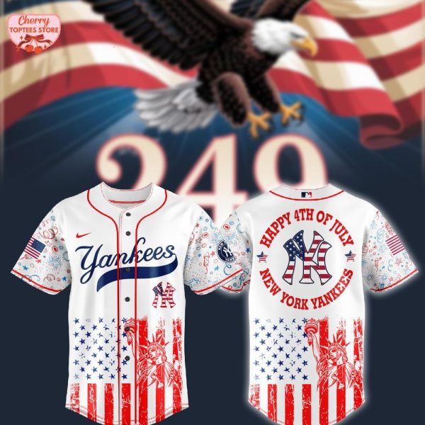 New York Yankees MLB Happy 4Th Of July 2025 Baseball Jersey