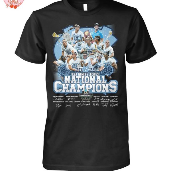 North Carolina Tar Heels NCAA Women’s Lacrosse National Champions 2025 T-Shirt