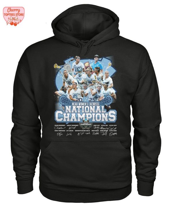 North Carolina Tar Heels NCAA Women’s Lacrosse National Champions 2025 T-Shirt