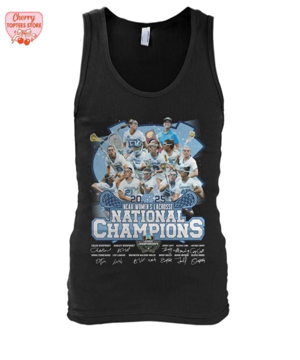 North Carolina Tar Heels NCAA Women’s Lacrosse National Champions 2025 T-Shirt