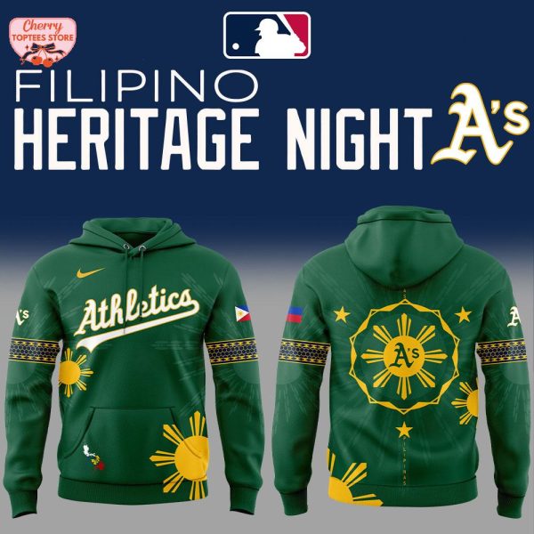 Oakland Athletics Filipino Heritage Night 2025 Special New Hoodie