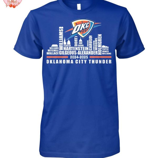 Oklahoma City Thunder NBA City Edition 2024-2025 T-Shirt